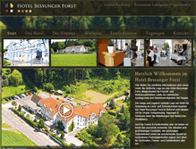 Tablet Screenshot of hotel-bessunger-forst.de